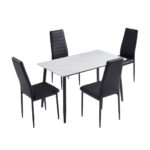 Sleek Marble-Top 4-Seater Dining Set – MWDT27